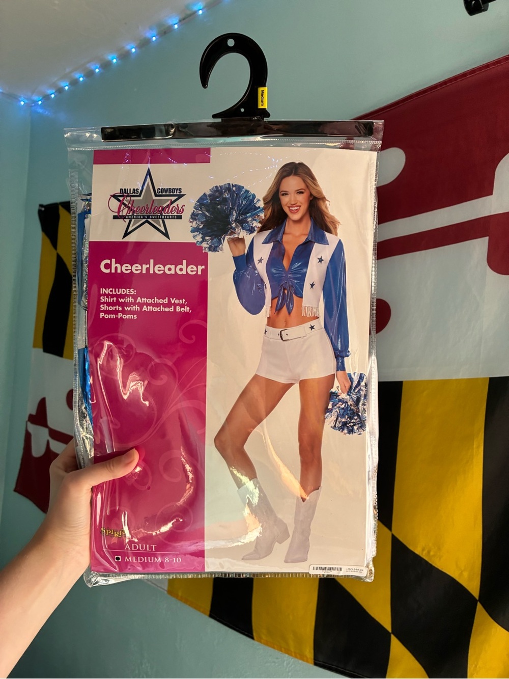 Spirit Cheerleader Costume - Blue and White